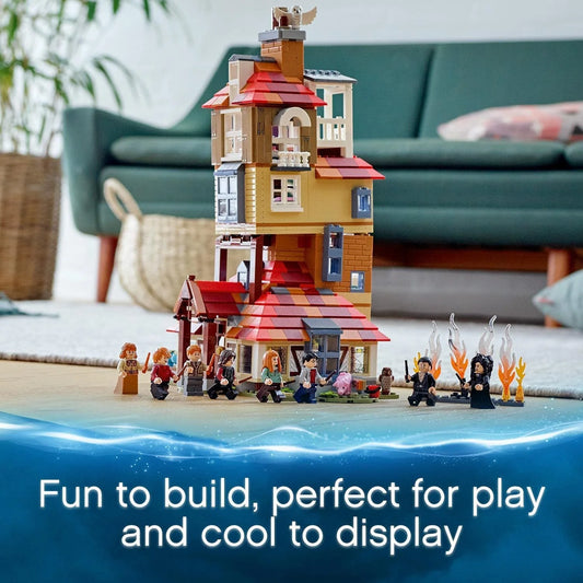 Justice Magician Harry Potter Attack on the Burrow (1079 Pcs)