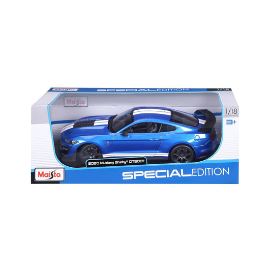 Maisto 2020 Shelby Gt500 Mustang Blue 1/18