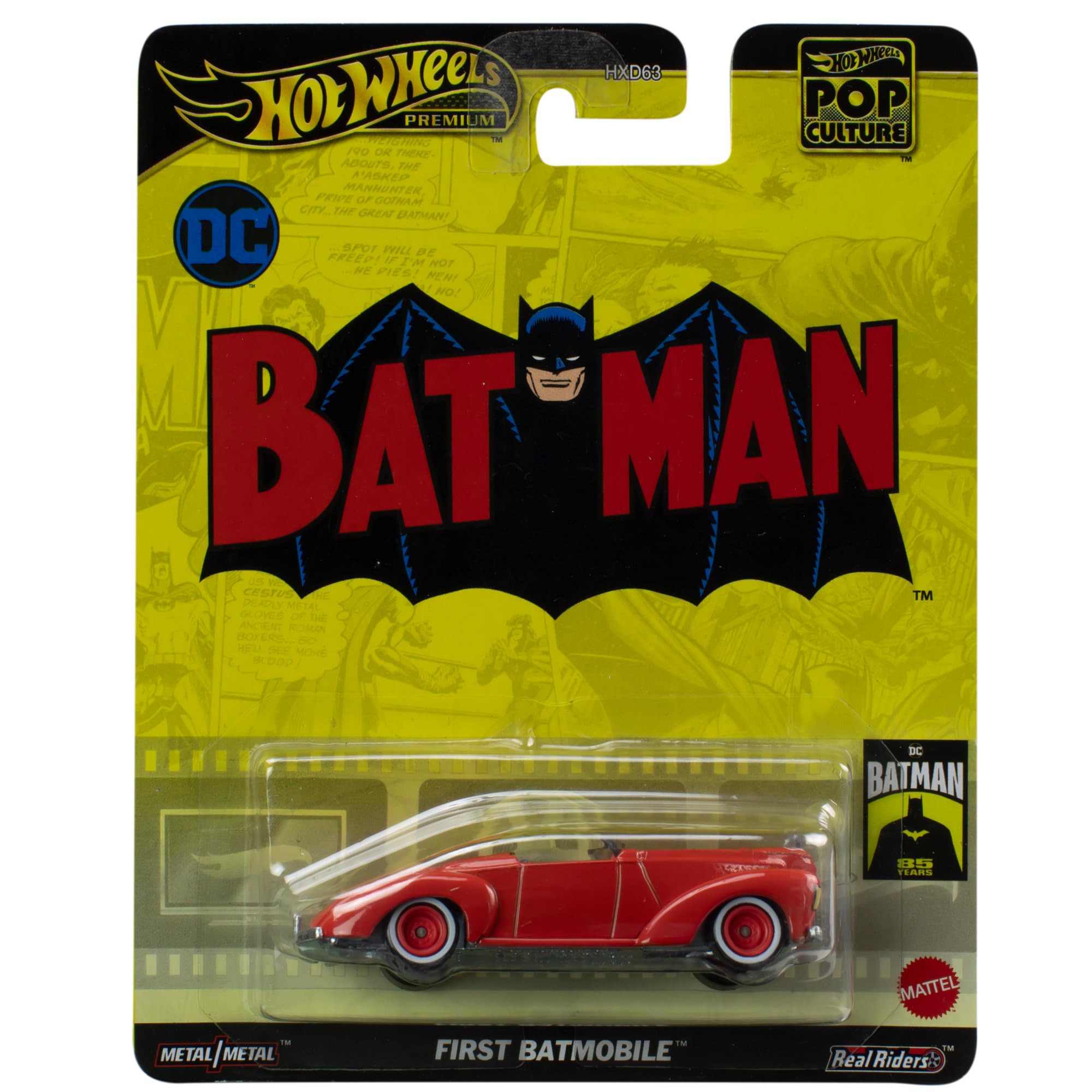Hot Wheels Premium Pop Culture Batman First Batmobile