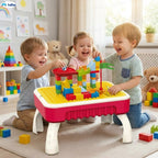 Building Block Toys, Creative Table 2-in-1 Building Block and Drawing Board for Kids