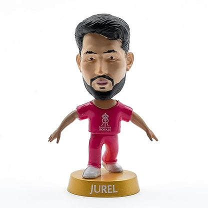 Cricket Icons Action Figure Dhruv Jurel Rajasthan Royal Collectible Miniature, IPL Edition with 360° Rotatable Head, RR Cricket Player for Fans & Kids, Collectors Pack of 1
