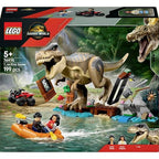 LEGO Jurassic World T. rex River Escape Dinosaur Figure Building Set 76975 Building Blocks Toys for 5+ Gift for Boys and Girls