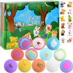Bath Bombs (Fruit-Scented fizzies) (Animals) (Ocean Animals) (Mermaid) Gift (12 Surprise Toy Inside) Bathbombs
