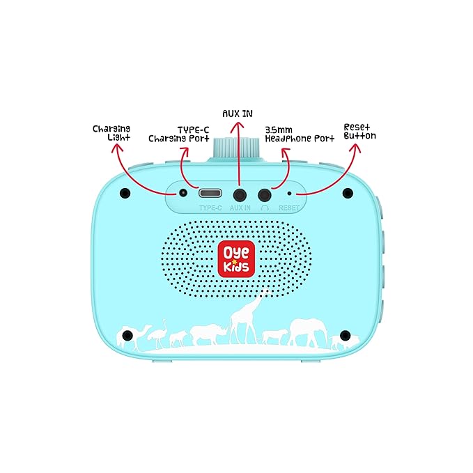 Oye Kids Story Box Speaker with 1000 Stories in Hindi and English. Electronic Learning Toy for Kids Age 3 to 10. Birthday Gift for Kids Boys Girls Children Babies. Story Telling Speaker for Children