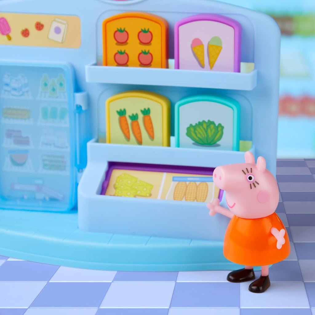 Peppa Pig Pig Peppa Adventures Supermarket Play Set Preschool Toy: 2 Figures, 8 Accessories