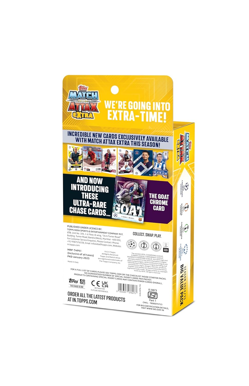 Topps UCL & WUCL Match Attax Extra 2025 Trading & Collectible Card Game (Big Value Pack)
