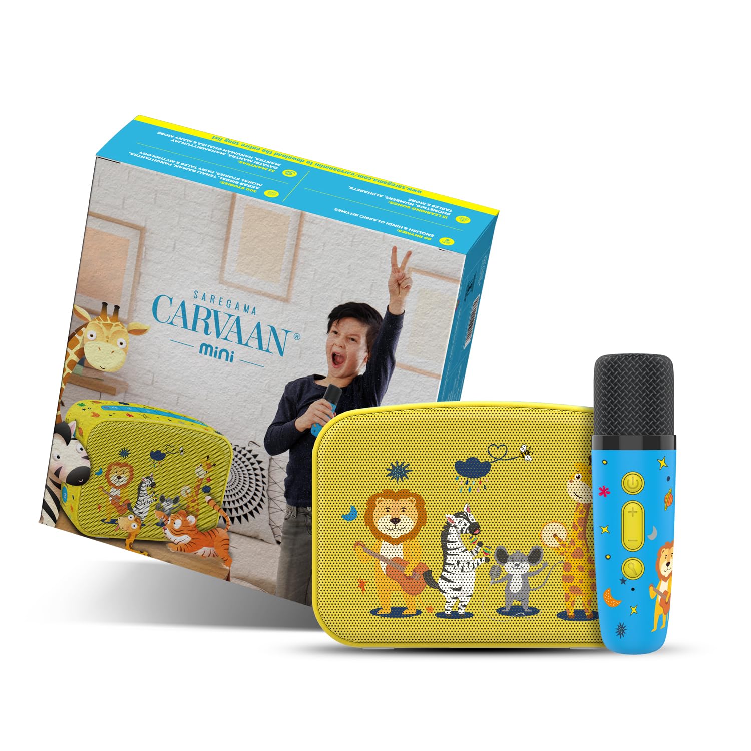 Saregama Carvaan Mini Kids with Wireless Mic [With 6 Month Warranty]