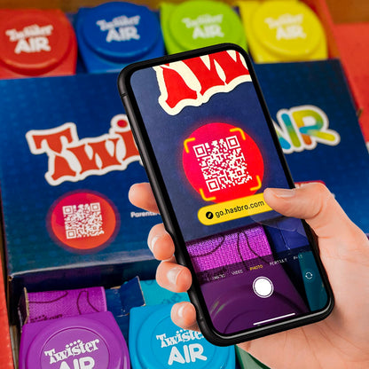 Twister Air Game | Ar App Play Game with Wrist and Ankle Bands | Links to Smart Devices | Active Party Games for Kids and Adults | Ages 8+ | for 1+ Players,Multicolor