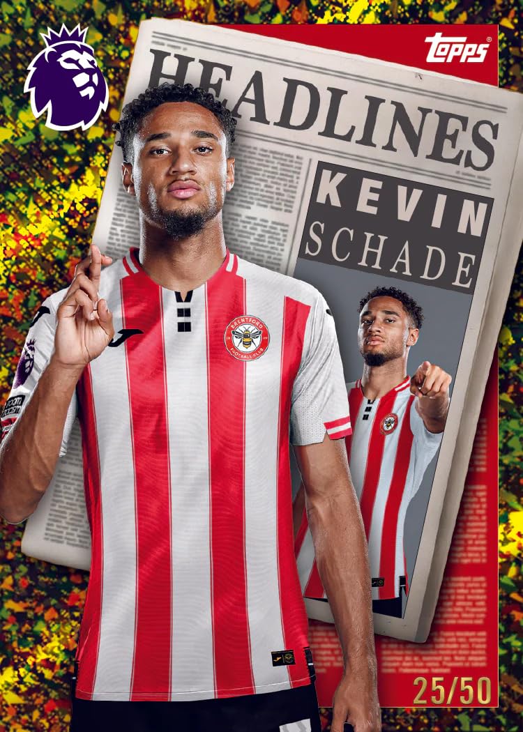 Topps Premier League 2026 - Debut Edition - Trading and Collectible Card Game (Mega Tin 1 - Goal Machines)