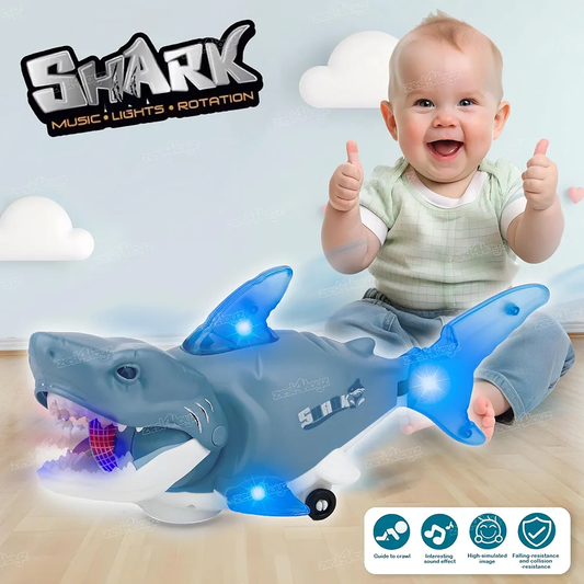 Zest 4 Toyz Musical Shark Toy with Light and Music Animal Simulation Model