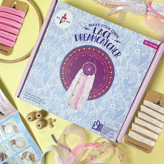 Kalakaram DIY Lace Dream Catcher Making Kit