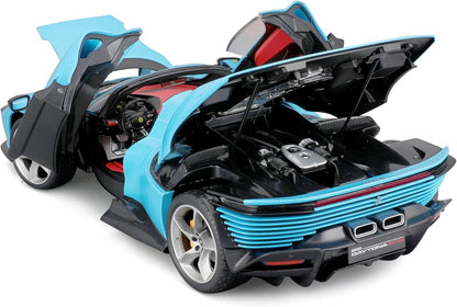 Bburago - 1/18 Signature Series Scale Model Compatible with Ferrari Daytona SP3 Closed Top 2022 (Blue)