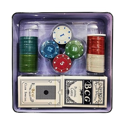 RSAAUD® Poker Chip Set with Case,  Casino Poker Chips