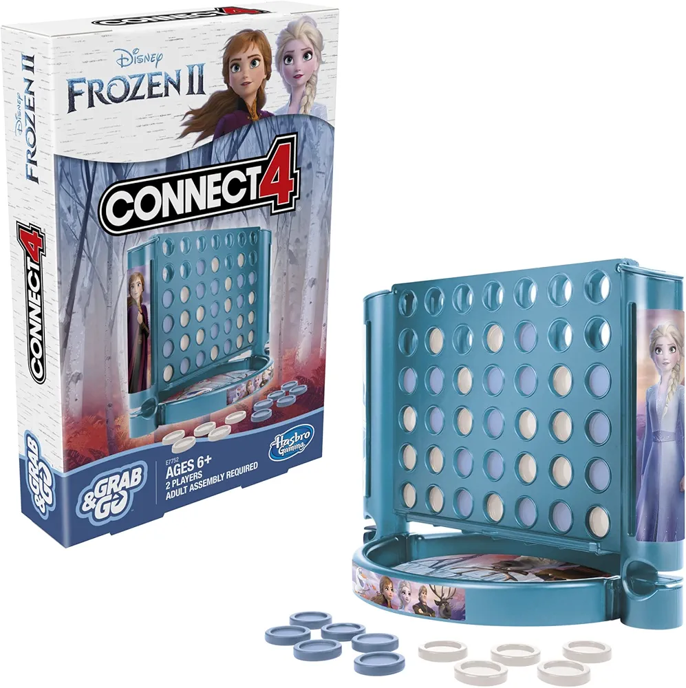 Hasbro Gaming Grab and Go Connect 4: Disney Frozen 2 Edition Game