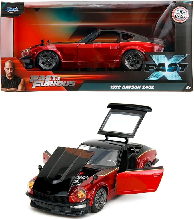 Jada 1:24 Scale Toys Fast and Furious 1972 Datsun 240Z Model Car