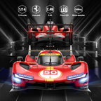 RASTAR Remote Control Car 1/14 Scale Ferrari 499P #50 Le Mans Champion Racing RC Car, R/C Toy Car for Kids Boys, Red 2.4G