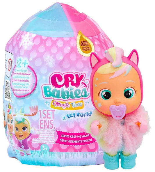 Cry Babies Magic Tears ICY World Series Keep Me Warm Mystery Pack 3+ Years (Pink)