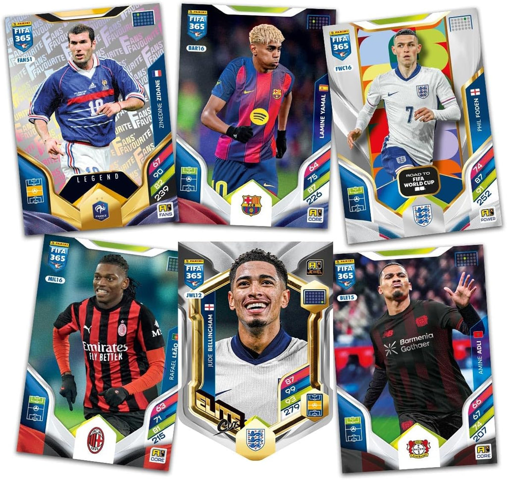 Panini FIFA 365, 2026 Adrenalyn XL, Box of 24 Packs, Contains 144 Collectible Football Trading Cards (Set Of 3)