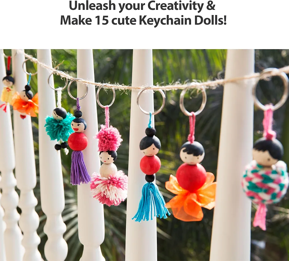 Chalk and Chuckles Keychain Dolls - Art And Craft