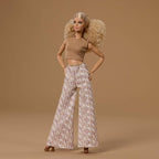 Barbie Basics Model Collector Fashion Doll 07 with Blonde Hair & White Print Pants, Universal-fit Fashions & Posable Body