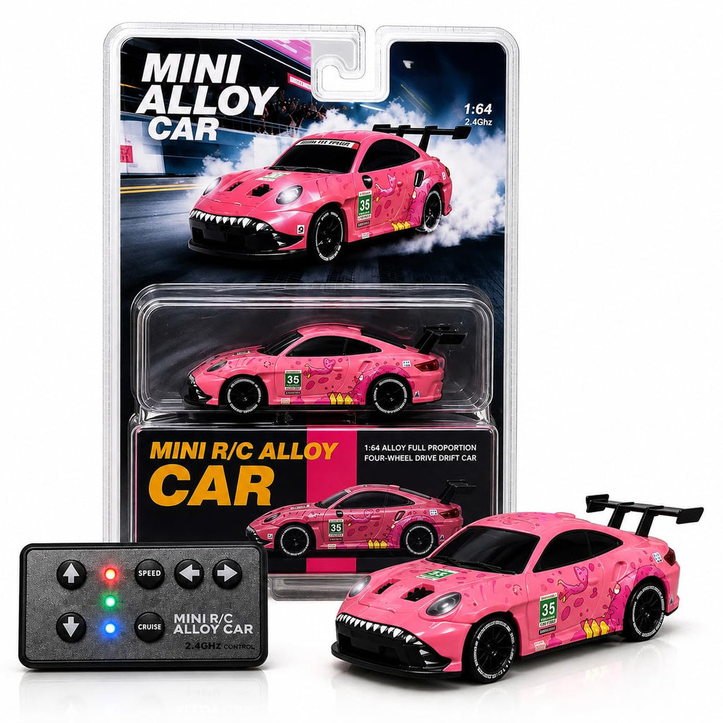Yegao Roxy Porsche Pink 1:64 Scale Mini Remote Control R/C Drift Car