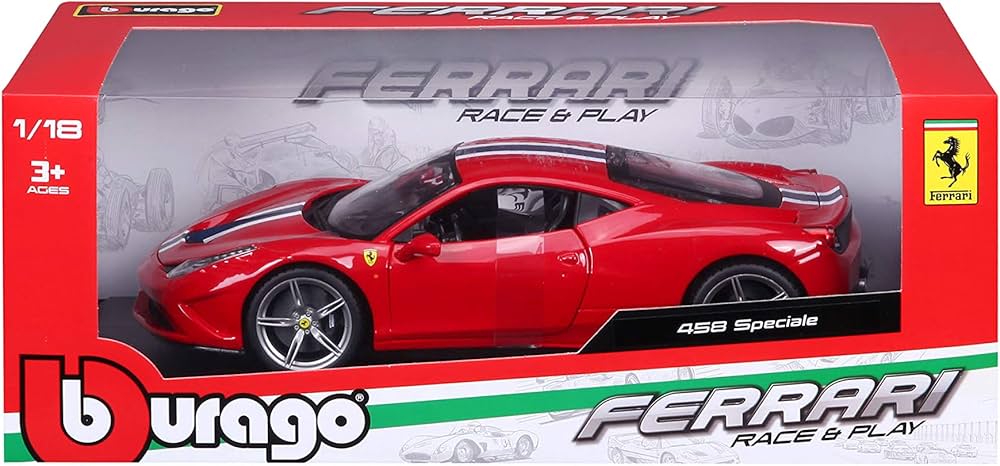 Bburago 1:18 458 Speciale, Race+Play