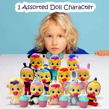 Cry Babies Magic Tears Doll for Girls Pretend Play Toys for Kids Above 3 Years Real Tears Cry Baby, Pack of 1 - Mixed Character