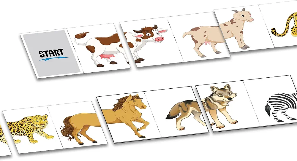 BOOKFORD LET’S Link Animals Card Puzzle