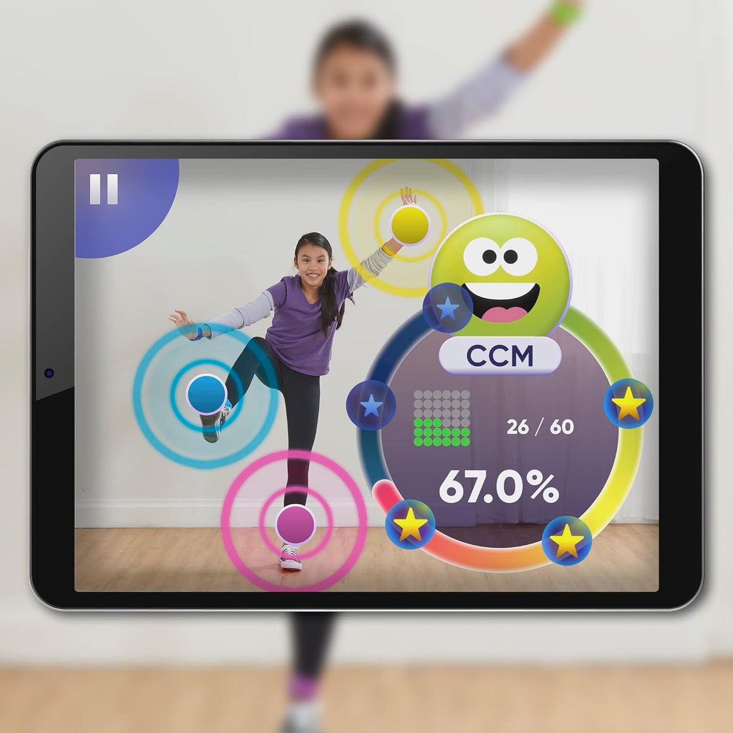 Twister Air Game | Ar App Play Game with Wrist and Ankle Bands | Links to Smart Devices | Active Party Games for Kids and Adults | Ages 8+ | for 1+ Players,Multicolor