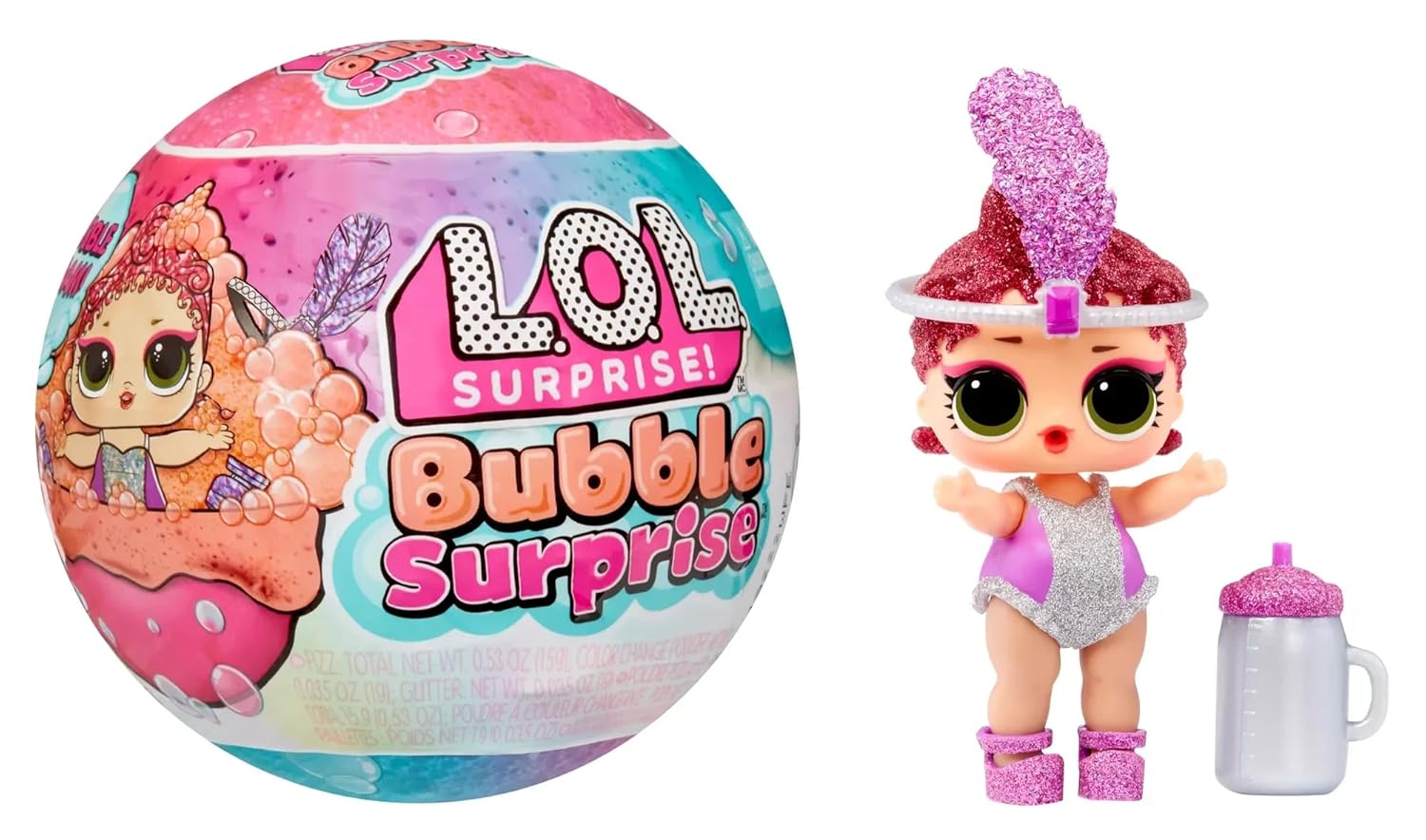 L.O.L. Surprise! Bubble Surprise Dolls - Random Assortment - Includes Collectible Doll, Surprises, Accessories, Unboxing and Glow Foam Reaction