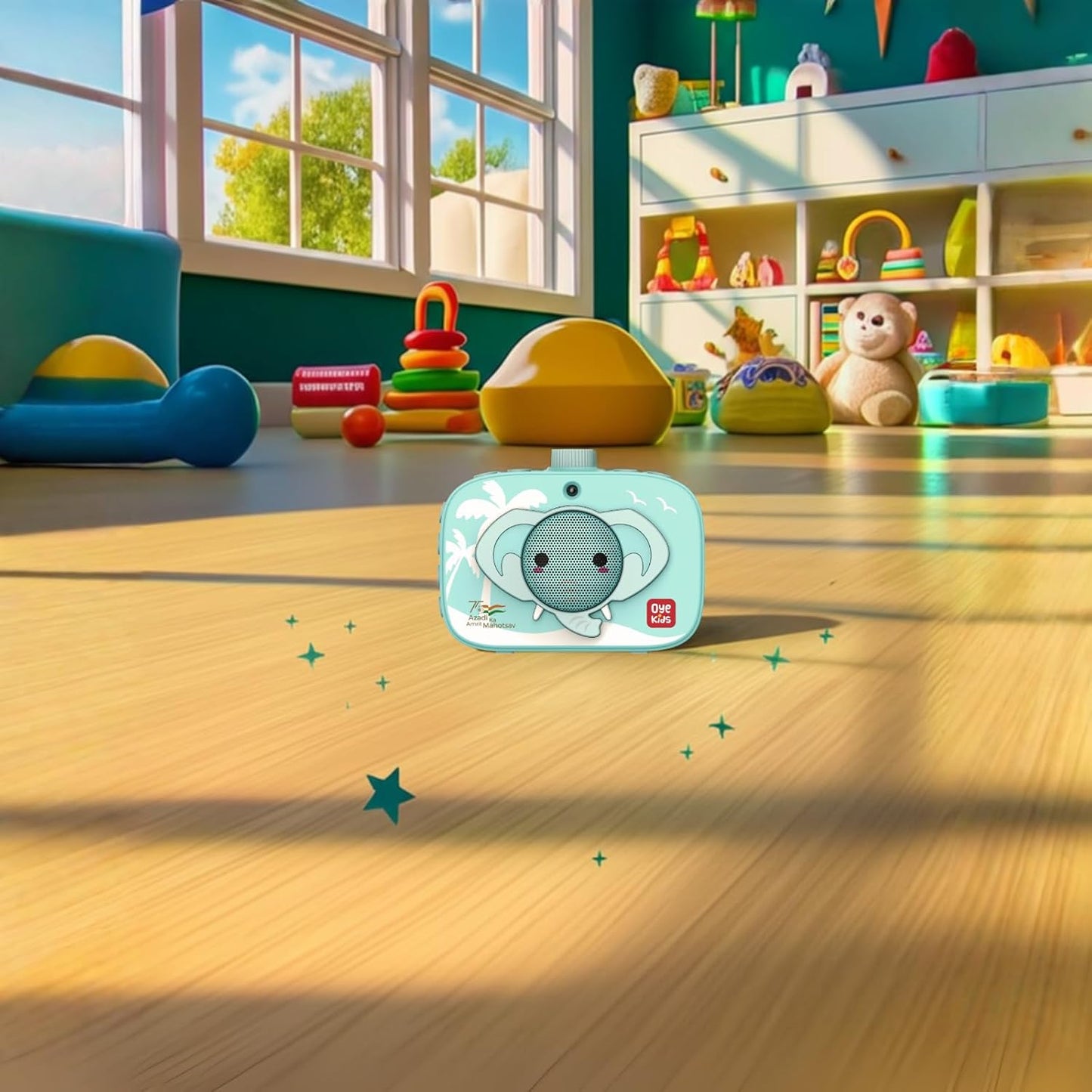 Oye Kids Story Box Speaker with 1000 Stories in Hindi and English. Electronic Learning Toy for Kids Age 3 to 10. Birthday Gift for Kids Boys Girls Children Babies. Story Telling Speaker for Children