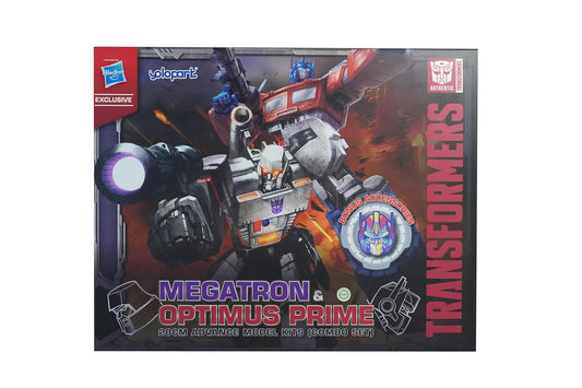 Transformers Authentics by YoloPark,20cm Advanced Model kit (Optimus Prime & Megatron Combo Set), 22 Parts to Assemble, Assemble and Collect, Great...
