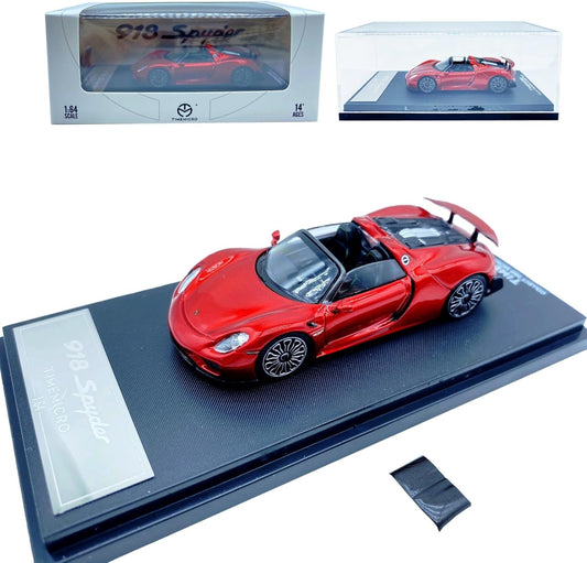 TIMEMICRO Porsche 918 Spyder 1:64 Scale Die Cast Model Car