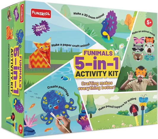 Funskool Hanydcrafts FUNIMALS 5-in-1 Activity Kit