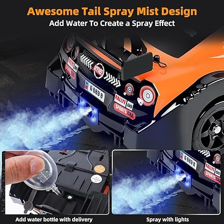 1:16 RC Drift Car 4WD | High-Speed Remote Control Racing Car with Spray & LED Lights