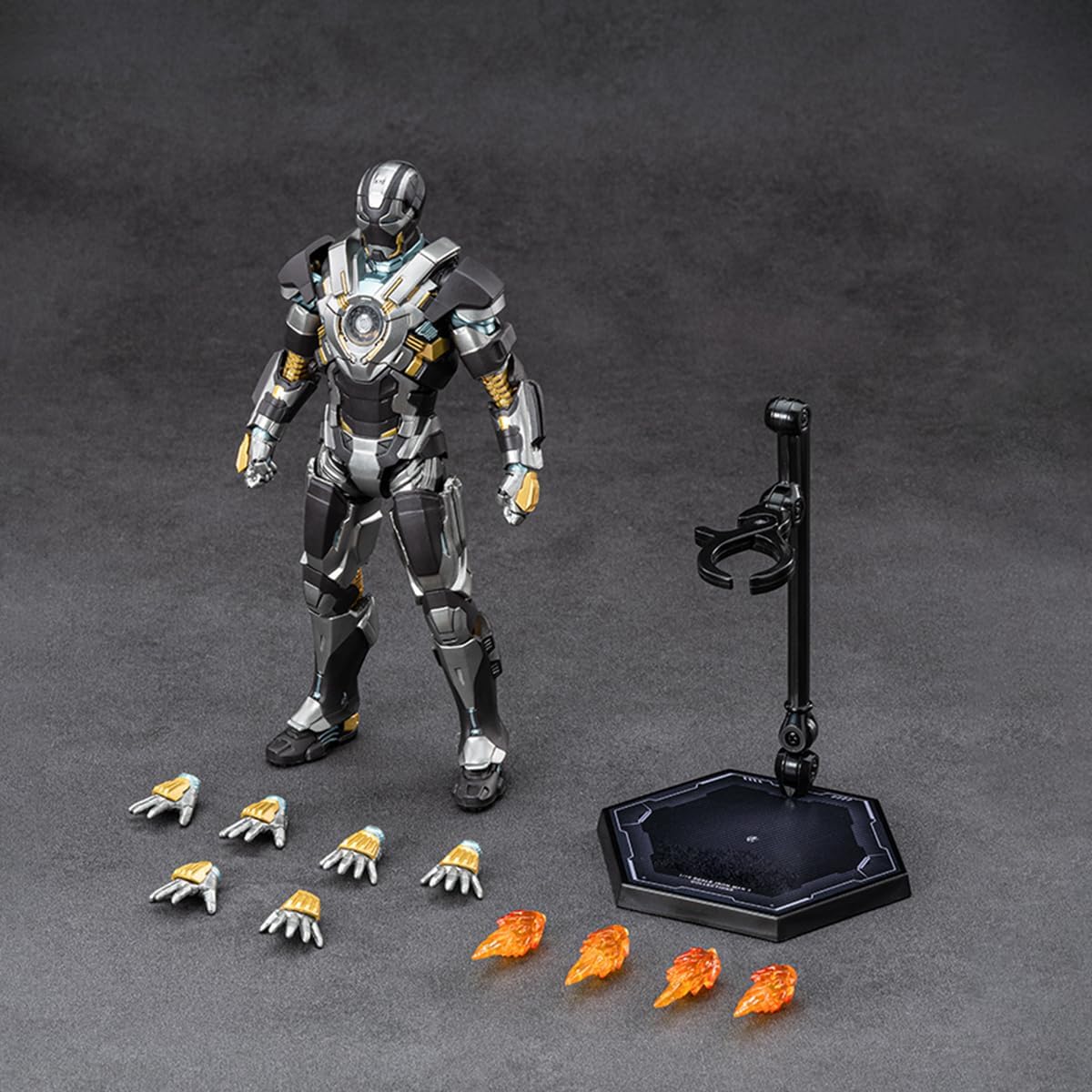 ZD Toys 1/10 Non-Luminous Version Iron Men MK16 Action Figures
