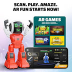 Mirana Moonwalker | Smart Interactive Chat-GPT AI Robot Toy for Kids | USB Rechargeable Type-C | AR Games & in-Built Bluetooth Speaker | Remote & App Controlled | Gift for Boys & Girls 2+ Years (Red)