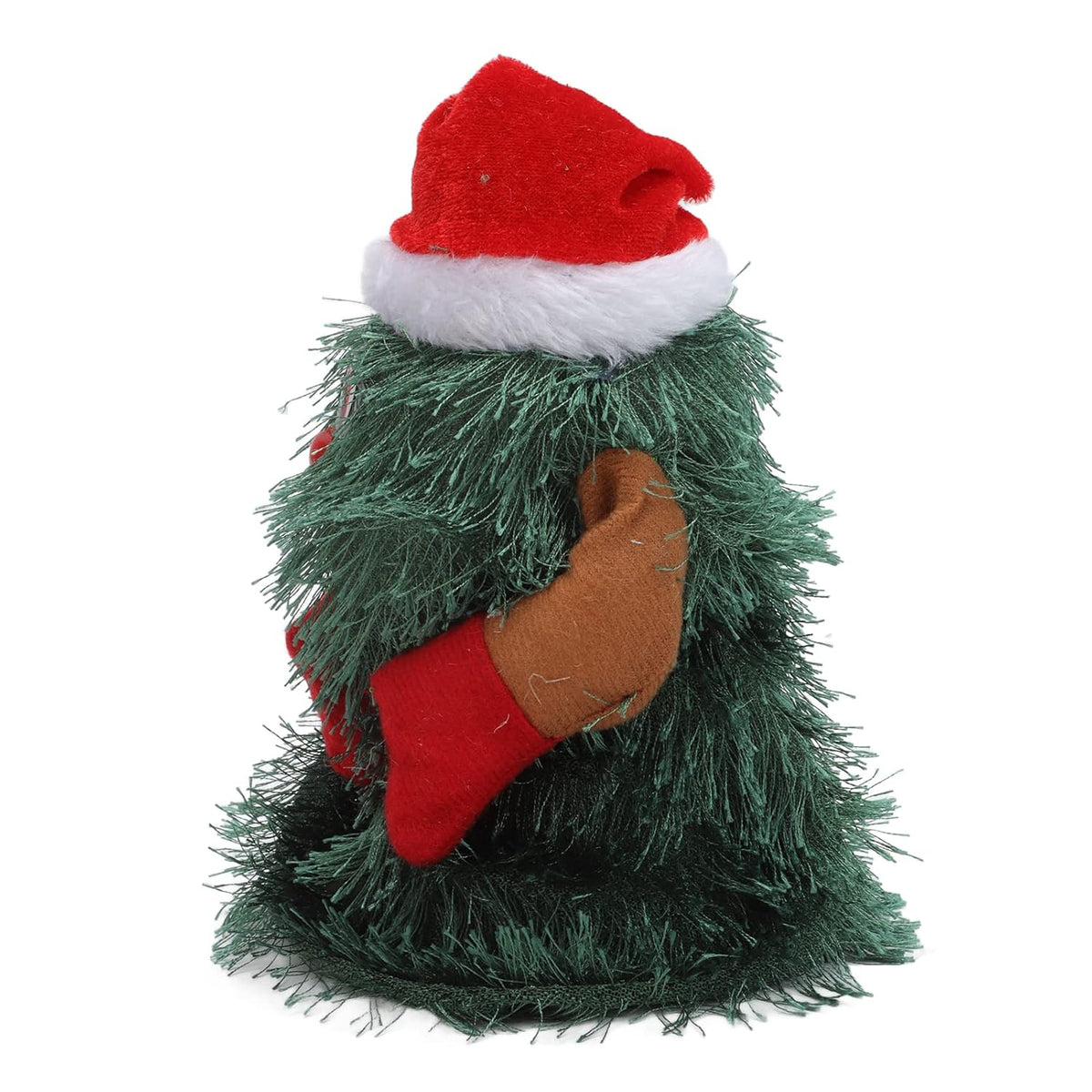 CURLEE Rotating Christmas Tree, Tabletop Christmas Tree Holiday Theme 15cm High Plant Shape for New Year (M)