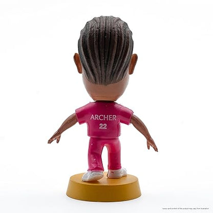 Cricket Icons Action Figure Jofra Archer Rajasthan Royal Collectible Miniature, IPL Edition with 360° Rotatable Head, RR Cricket Player for Fans & Kids, Collectors Pack of 1