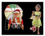 Musical Santa Toys with Tumbling Parachute/Battery Operated Santa with Umbrella and Jingle Bell Music