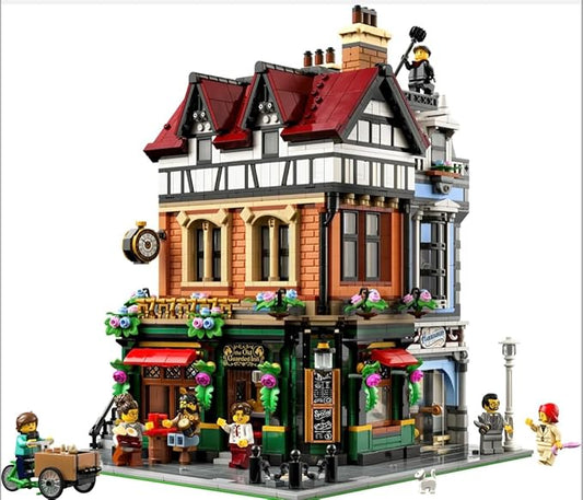 Tudor Corner This is a model building kit designed for adults, part of a Modular Buildings Collection, containing (3,266 pieces)