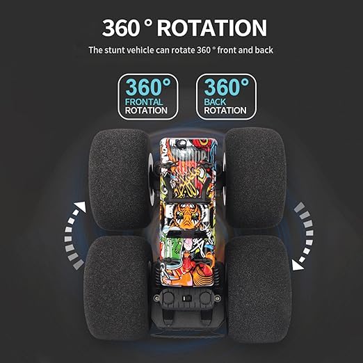 Playzu RC racing car demonstrating 360 degree rotation capability Cocoland Toys