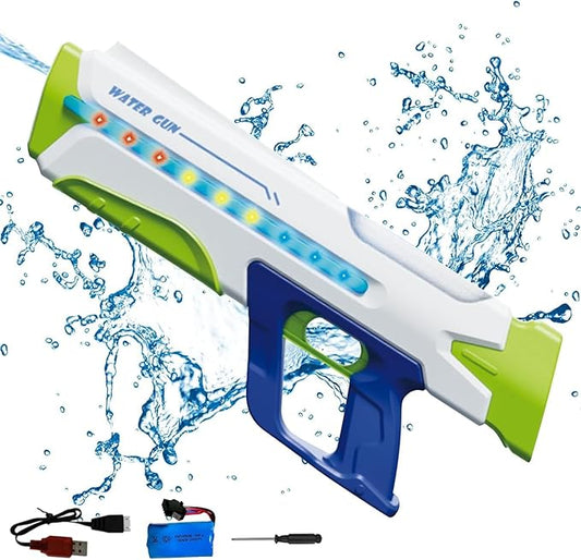 Water Gun Featuring High-Pressure Rapid-Fire Action, Adjustable Nozzle, and Extended Range for Epic Backyard Water Battles