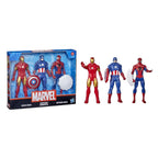 Marvel Action Figure Toy 3-Pack  6-inch Figures, Iron Man, Spider-Man, Captain America,