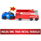 PAW PATROL True Metal Team Vehicles Set of 2 with Fire Truck and Chase in Police Car, Scale 1:55, Toy for Children from 3 Years