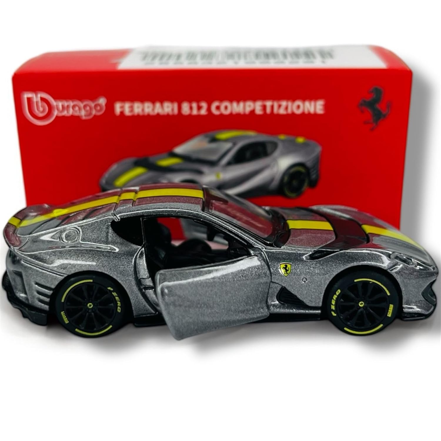 Ferrari 812 Competizione grey collectible car Cocoland Toys