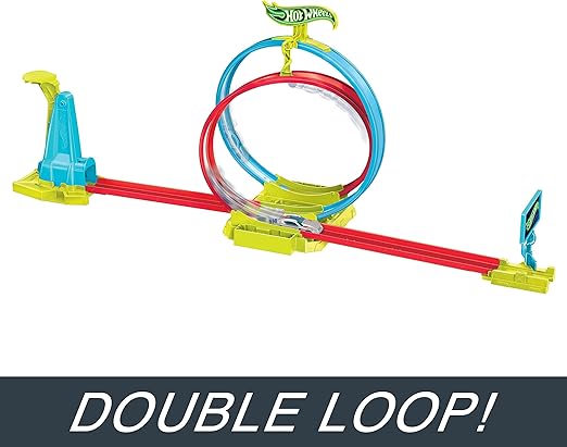 Hotwheels , Neon track ,Double loop