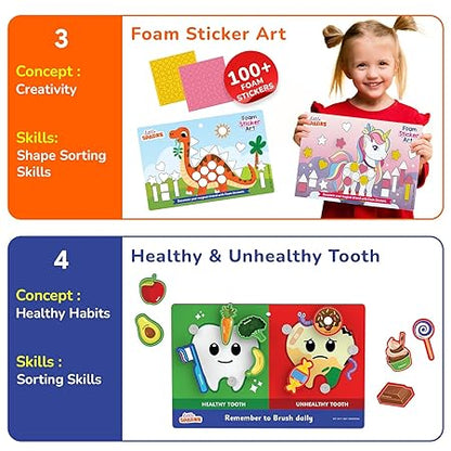 Smartivity Montessori Based Learning Kit | Puzzles, Sticker Art