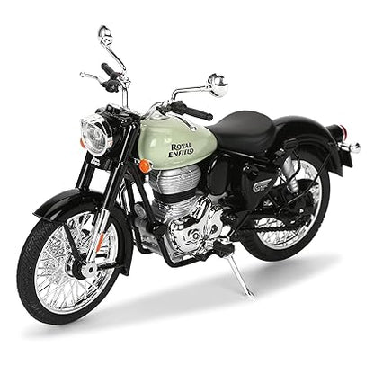 Maisto Royal Enfield Classic 350 Reddich Green Scale 1/12