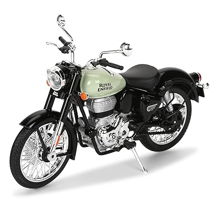 Maisto Royal Enfield Classic 350 Reddich Green Scale 1/12